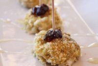 Oven Fried Goat Cheese with Honey Fig Jam