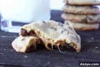 Decadent Chocolate Chip Caramel Stuffed Cookies