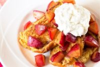 Roasted Plum French Toast with Cloud Ricotta