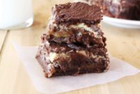 Gooey Peanut Butter Caramel Brownie Bombs