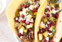 Pomegranate Glazed Pulled Pork Tacos