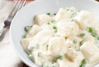 Creamy Lemon Ricotta Gnocchi with Fresh Peas