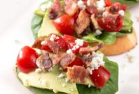 BLAT and Blue Cheese Crostini