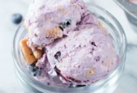 Dreamy Blueberry Cheesecake Ice Cream