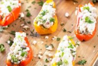 Mediterranean Roasted Stuffed Peppers