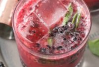 Fresh Blackberry Basil Bourbon Smash