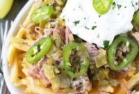 Green Chile Pulled Pork Loaded Fries