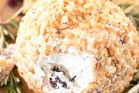 Festive Cranberry Walnut Goat Cheese Ball