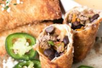 Crispy Nacho Egg Rolls & Gooey Queso
