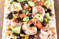 Zesty Southwestern Shrimp Flatbread