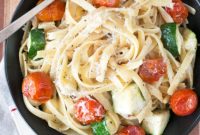 Golden Brown Butter Fettuccine with Fresh Spring Vegetables