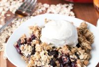 Bourbon Cherry Crisp