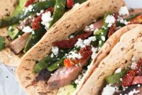 Smoky Flank Steak Poblano Tacos