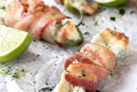 Bacon-Wrapped Goat Cheese Jalapeño Poppers