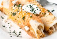 Fusion Curry Chicken Enchiladas