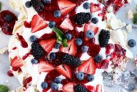 Crushed Berry Cloud Pavlova