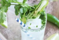Spicy Serrano Cilantro Gin and Tonic