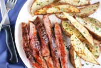 Grilled Balsamic Flank Steak and Rosemary Garlic Fries