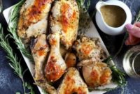 Aromatic White Wine and Herb Roasted Chicken
