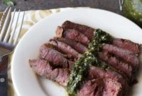 Smoky-Sweet Flank Steak Paired with Zesty Chimichurri