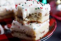 Spiced Snickerdoodle Eggnog Bars