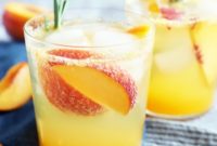 Rosemary Peach Fizz