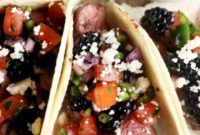 Sweet & Smoky Blackberry Steak Tacos with Zesty Salsa