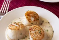 Decadent Seared Scallops with Smoky Bacon Cream