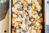 Blueberry & Cream Cheese French Toast Bake