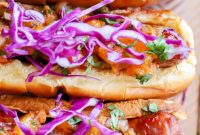 Sweet & Smoky Brats with a Peach-Bacon Kick