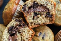 Decadent One-Bowl Banana Nutella Muffins