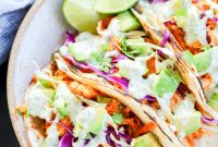 Zesty Cilantro Ranch Buffalo Chicken Tacos