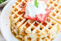 Sunrise Strawberry Waffles