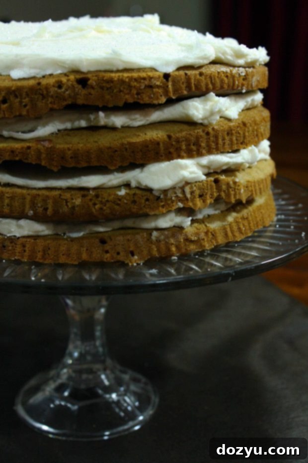 Grandma's Gingerbread Torte 2 Old-Fashioned Gingerbread Torte with white chocolate buttercream