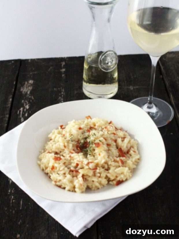 Truffle-Infused Risotto with Golden Prosciutto Crisps 2 Risotto with Truffle Oil and Crispy Prosciutto