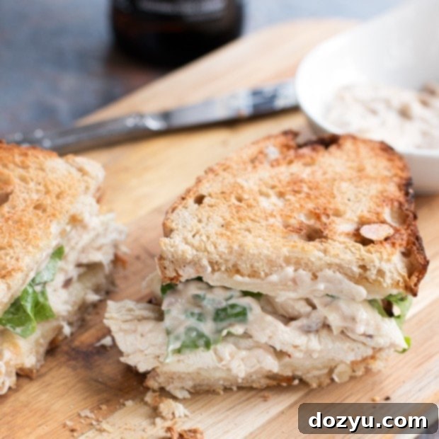Classic Chicken Caesar Sandwich 2 Chicken Caesar Sandwich | cakenknife.com