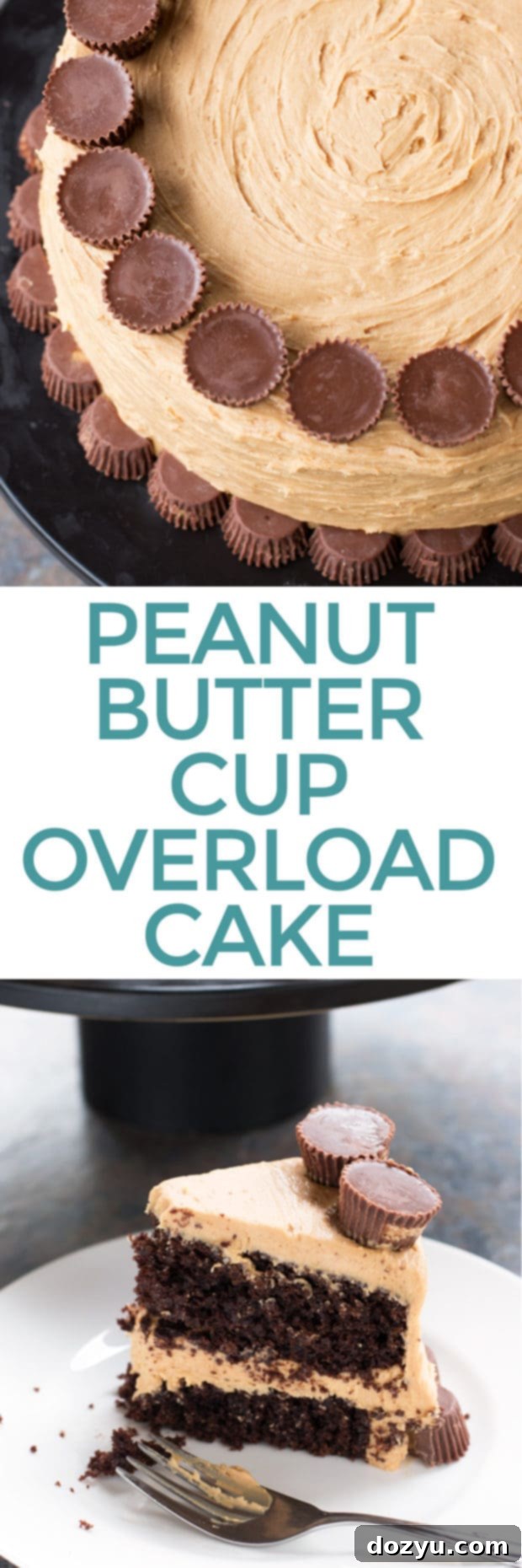 Peanut Butter Cup Overload Cake | cakenknife.com