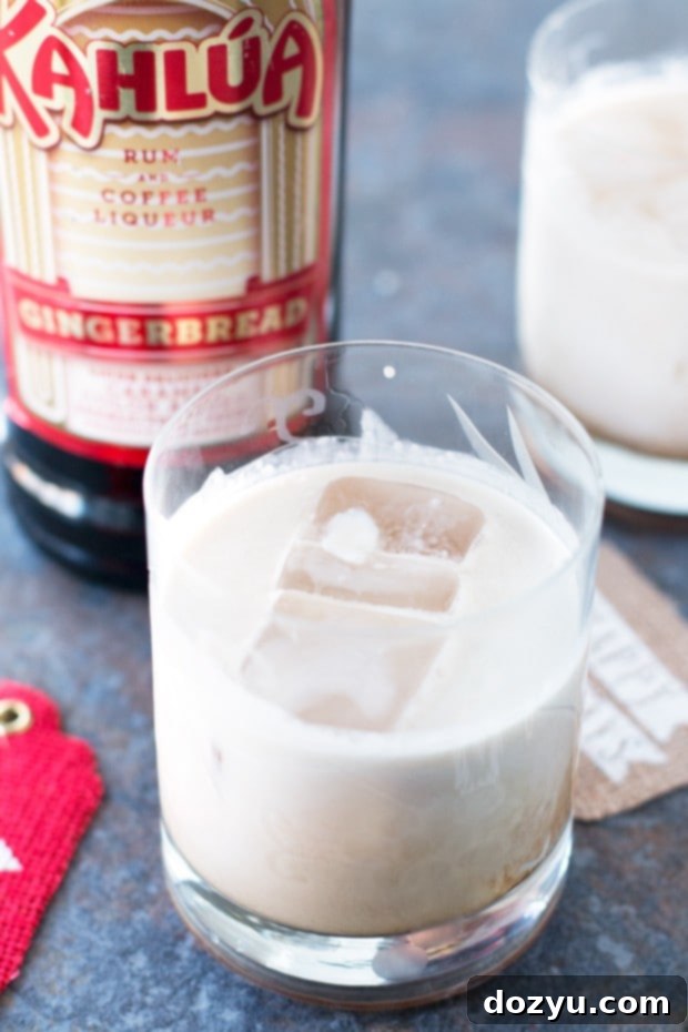 Gingerbread White Russian 5 Gingerbread White Russian with a creamy top