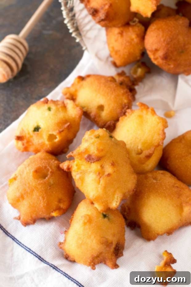 Sweet Heat Cornbread Poppers 5 Jalapeno Agave Cornbread Fritters | cakenknife.com