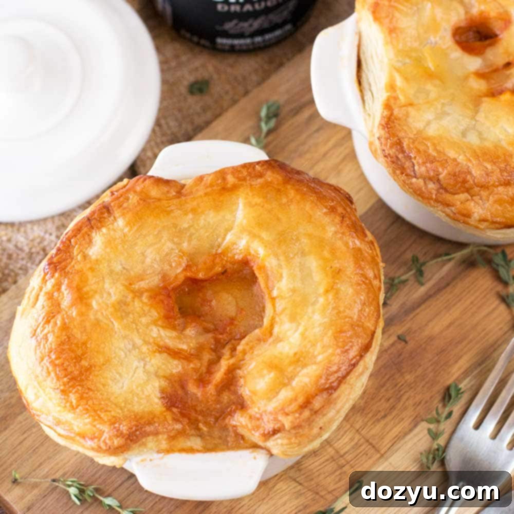 Hearty Guinness Beef Pot Pies 5 Guinness Beef Stew Pot Pies | cakenknife.com