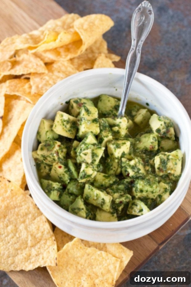 Creamy & Zesty Avocado Chimichurri 2 Spicy Avocado Chimichurri Salsa | cakenknife.com