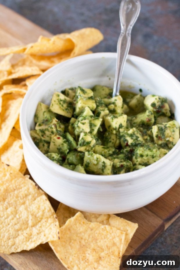 Creamy & Zesty Avocado Chimichurri 5 Spicy Avocado Chimichurri Salsa | cakenknife.com