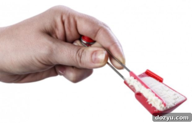 Set of precise measuring spoons for baking