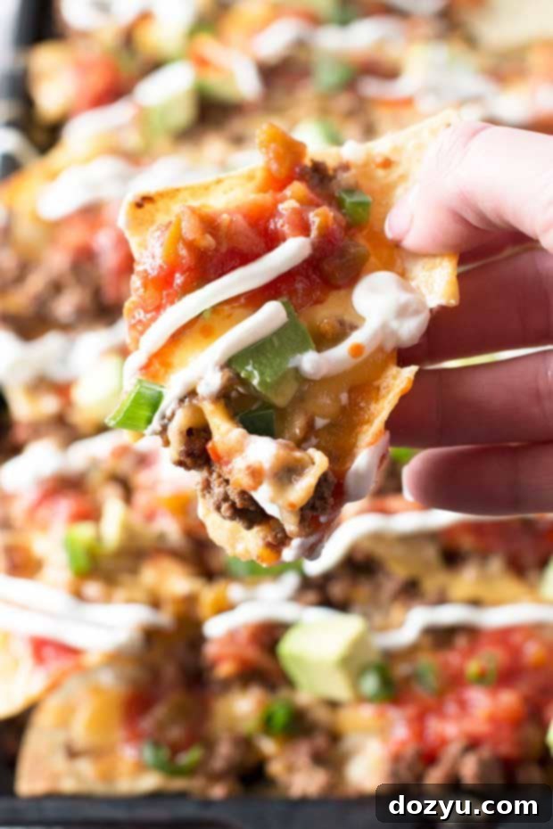 Mountain of Nachos 5 Loaded Nachos (Extra Spicy!} | cakenknife.com