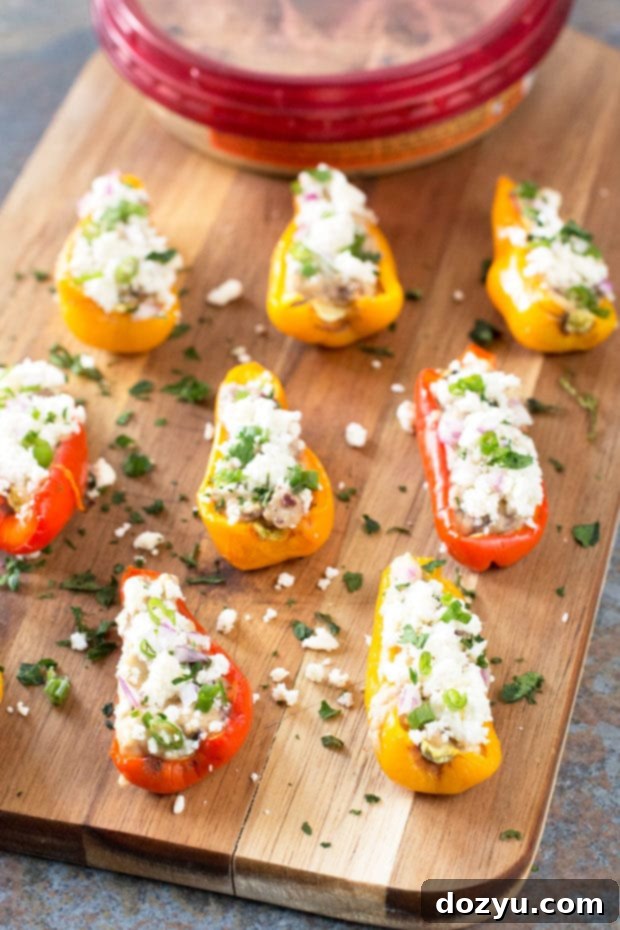 Greek Stuffed Roasted Sweet Peppers graphic
