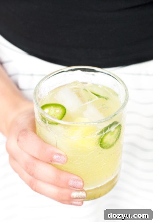 Delicious Pineapple Jalapeño Smash cocktail recipe