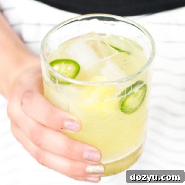 Pineapple Jalapeno Smash 7 Pineapple Jalapeño Smash cocktail garnish