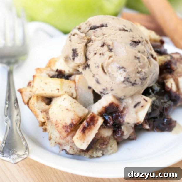 Apple Pie Bread Pudding with Chocolate Chips 6 Chocolate Chip Apple Pie Bread Pudding | cakenknife.com Thumbnail