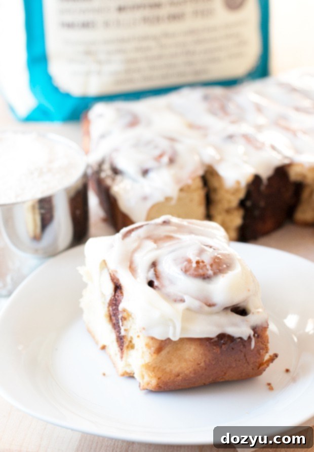 Egg Nog Cinnamon Rolls | cakenknife.com