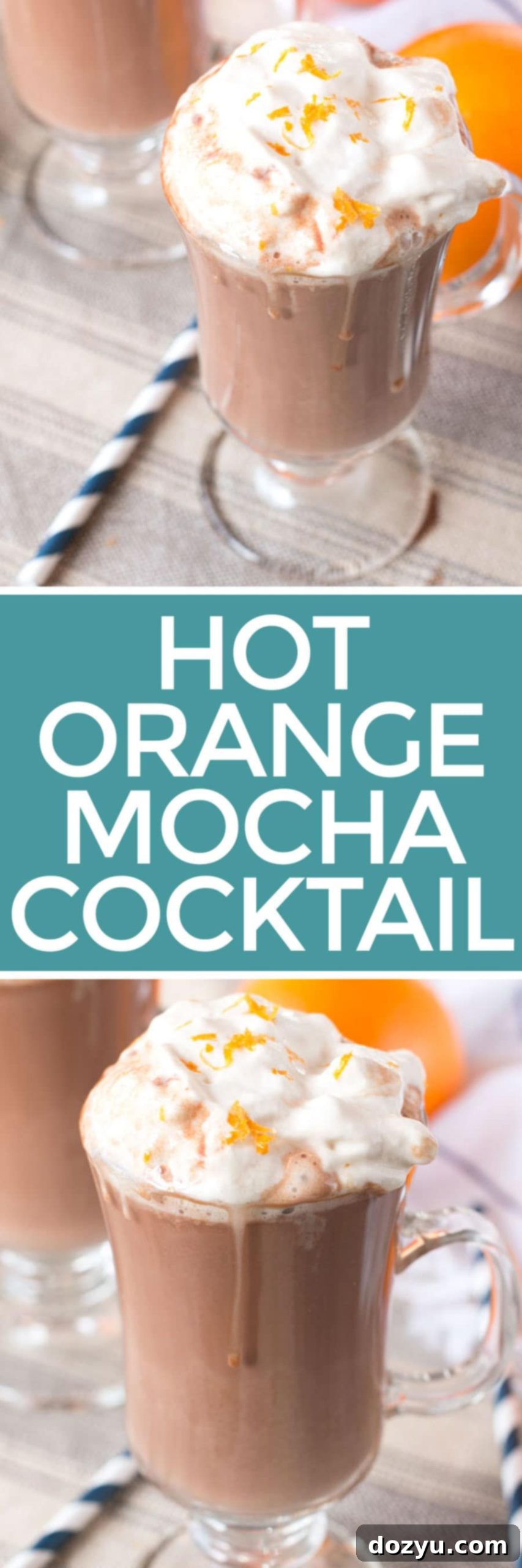 Hot Orange Mocha Cocktail with Espresso Whipped Cream | cakenknife.com
